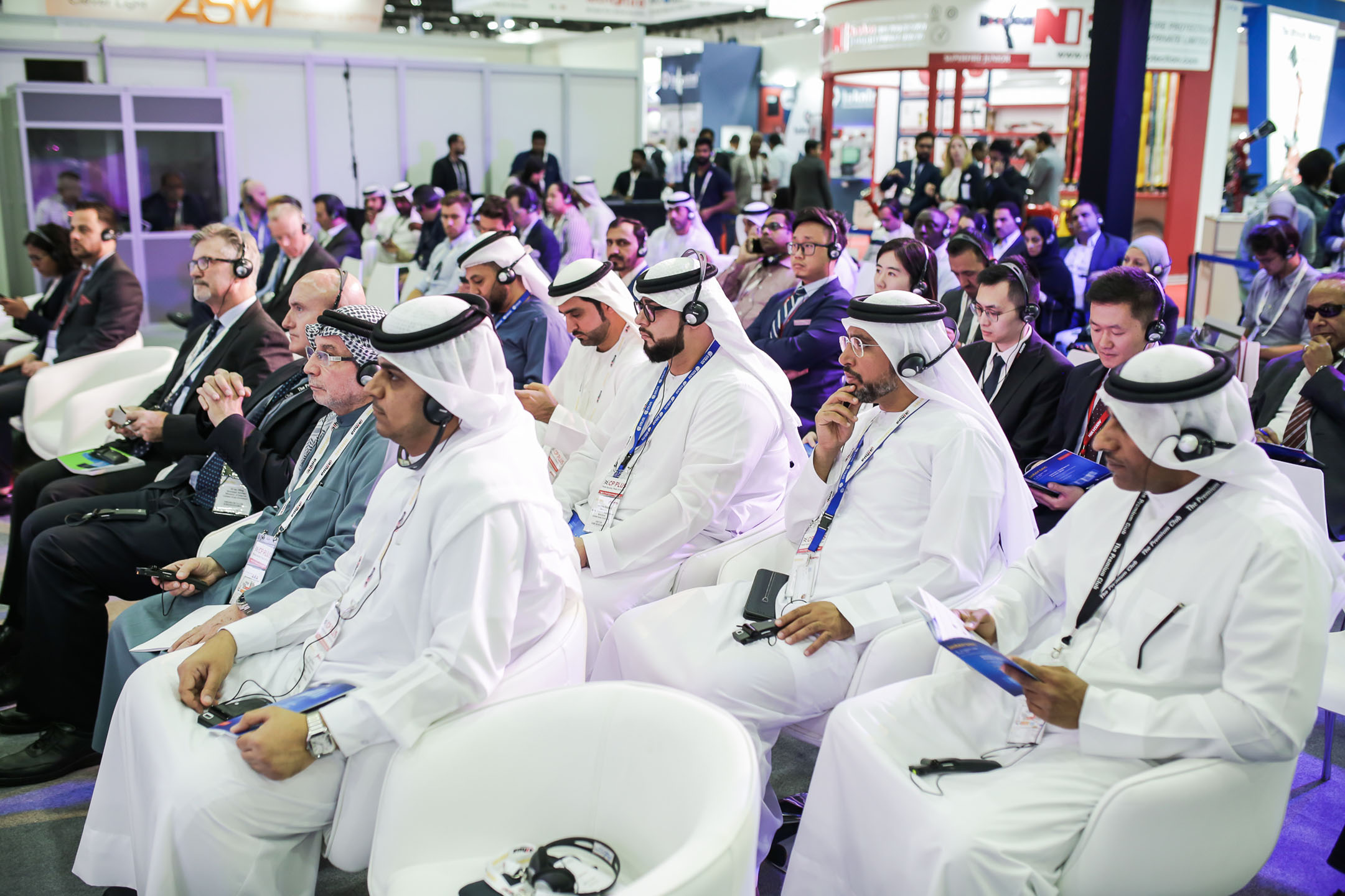 crowd sitting in conference
