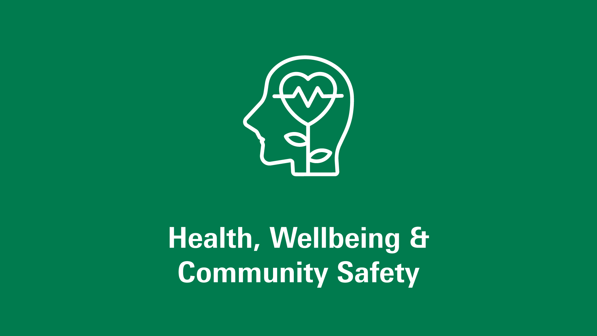 Health, Wellbeing & Community Safety