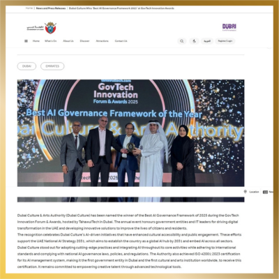 AI-powered platform by Dubai Culture & Arts Authority