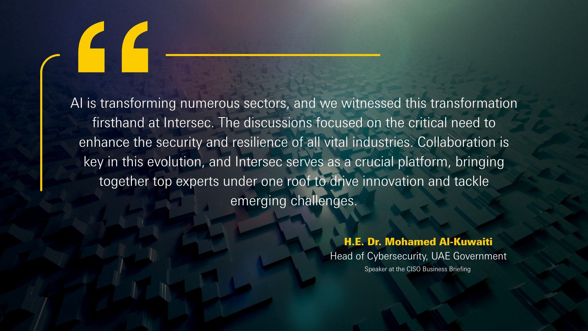 Intersec Exhibitor Testimonial - 1